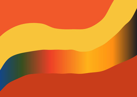 abstract background with orange, red, yellow and black colors, vector illustrationのイラスト素材