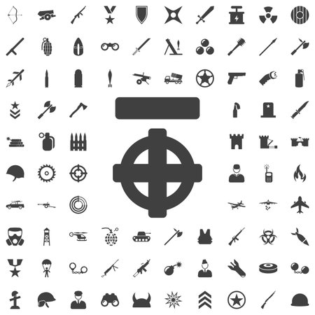 Vector war medal Icon. Set of weapon iconsのイラスト素材