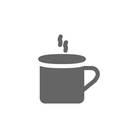 Coffee, tea icon. Simple vector summer icons for ui and ux, website or mobile application on white backgroundのイラスト素材