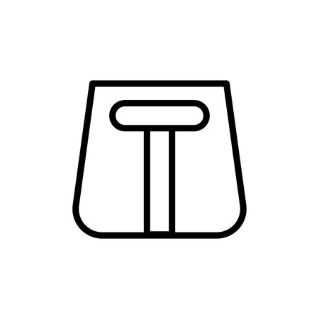 Fashion bag concept line icon. Simple element illustration. Fashion bag concept outline symbol design from Bag set. Can be used for web and mobile on white backgroundのイラスト素材