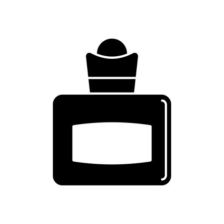 Perfume, glass icon. Simple vector liquid container icons for ui and ux, website or mobile application on white backgroundのイラスト素材