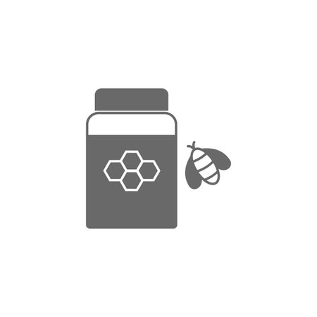 Honey, bee icon. Simple vector agriculture icons for ui and ux, website or mobile application on white backgroundのイラスト素材