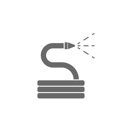 Hosepipe, water icon. Simple vector agriculture icons for ui and ux, website or mobile application on white backgroundのイラスト素材