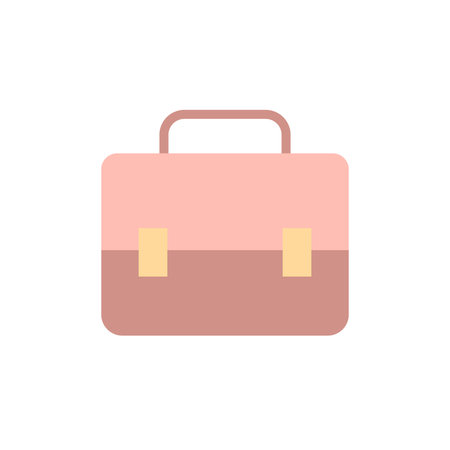 Briefcase 2 colored icon. Simple colored element illustration. Briefcase concept symbol design from Bag set on white backgroundのイラスト素材