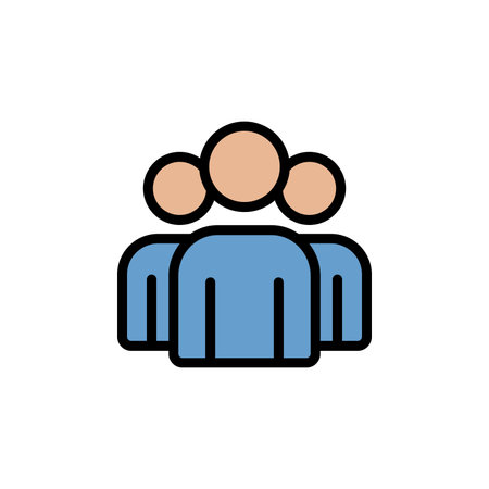 Team colored icon. Simple color element illustration. Team concept outline symbol design from...
