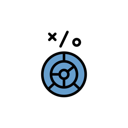 Labyrinth colored icon. Simple color element illustration. Labyrinth concept outline symbol design from Business strategy set. Can be used for web and mobile on white backgroundのイラスト素材