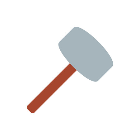 Simple Hammer Icon Vector Design