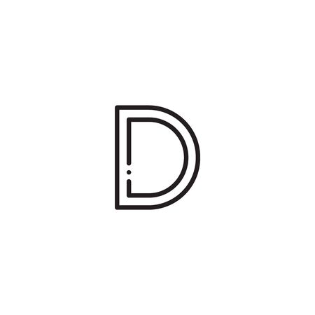 Thin vector font.のイラスト素材