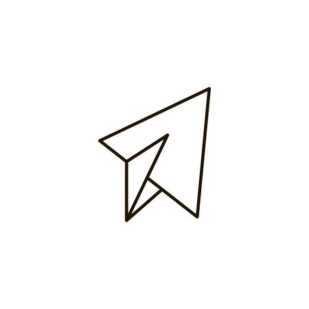 Mail flat icon. Single high quality symbol of line letter vector for web design or mobile app. Color signs of email for design logo. Single pictogram of envelope on white backgroundのイラスト素材