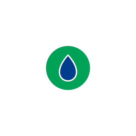 Water drop flat icon.のイラスト素材
