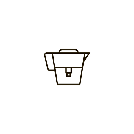 Water filter flat icon. Single high quality symbol of line filter vector for web design or mobile app. Color sign of container for design logo. Single pictogram on white backgroundのイラスト素材