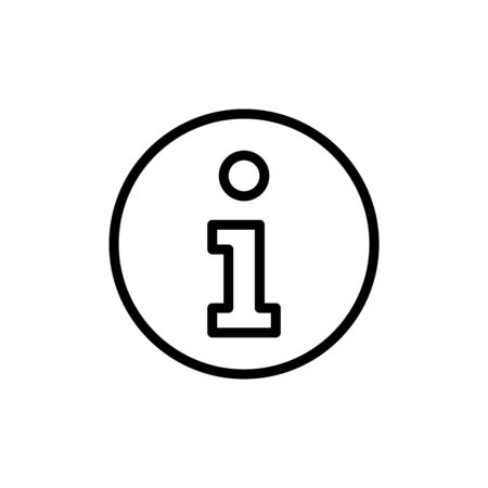 Information flat icon. Single high quality outline symbol of info for web design or mobile app. Thin line signs of help for design logo, visit card, etc. Outline logo of quastionのイラスト素材