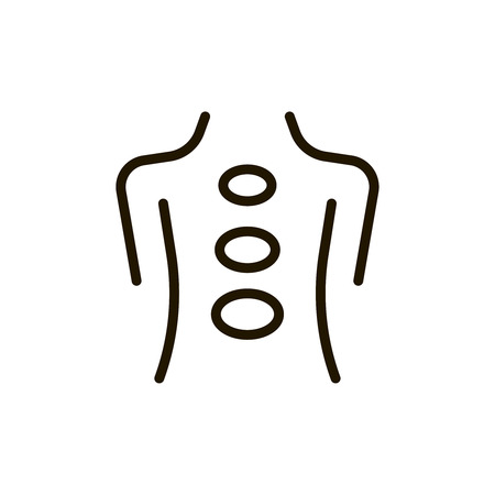 Massgae circle flat icon. Single high quality outline symbol of spa for web design or mobile app. Thin line signs of beauty for design logo, visit card, etc. Outline logo of massageのイラスト素材