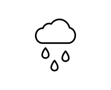 Water line icon. High quality outline symbol for web design or mobile app. Thin line sign for design logo. Black outline pictogram on white backgroundのイラスト素材