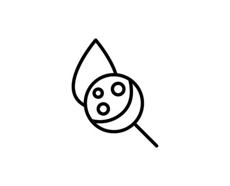 Water line icon. High quality outline symbol for web design or mobile app. Thin line sign for design logo. Black outline pictogram on white backgroundのイラスト素材