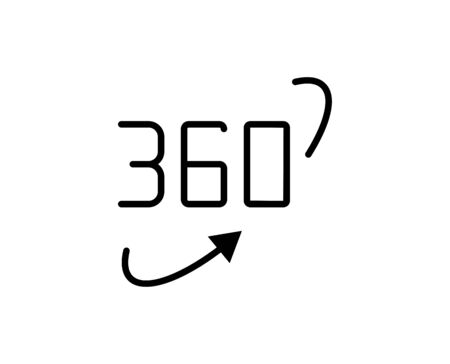 Vr flat icon. Single high quality outline symbol for web design or mobile app.  Vr thin line signs for design logo, visit card, etc.のイラスト素材