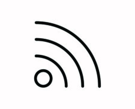Wireless line icon. Vector symbol in trendy flat style on white background.Web sing for design.のイラスト素材
