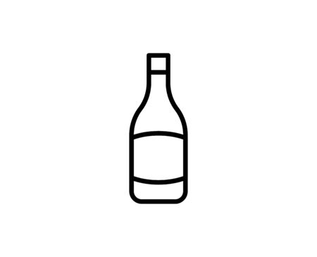 Alcohol premium line icon. Simple high quality pictogram. Modern outline style icons. Stroke vector illustration on a white background.のイラスト素材