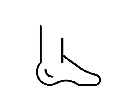 Human body flat icon. Single high quality outline symbol for web design or mobile app.  Human body thin line signs for design logo, visit card, etc. Outline pictogram EPS10のイラスト素材