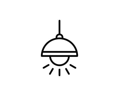 Chandelier  flat icon.のイラスト素材