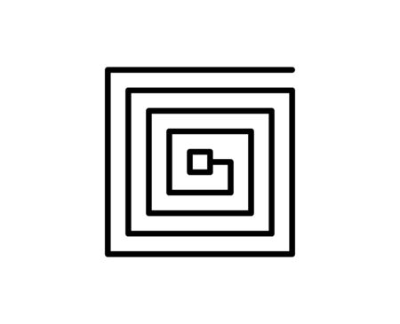 Chip line icon.のイラスト素材