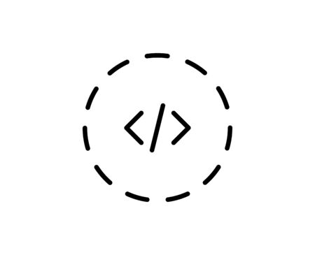 Code line icon.のイラスト素材