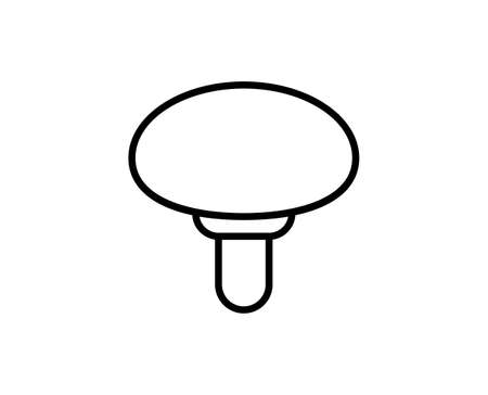 Mushroom line icon. High quality outline symbol for web design or mobile app.のイラスト素材