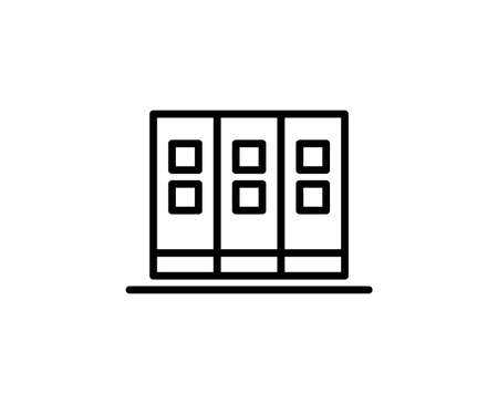 Archive line icon. Vector symbol in trendy flat style on white background. Web sing for design.のイラスト素材
