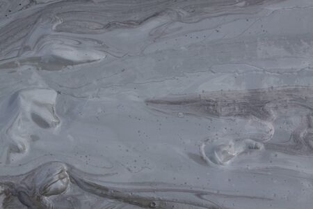 Mud from volcano texture. The Berca Mud Volcanoes is a geological and botanical reservation. Small...