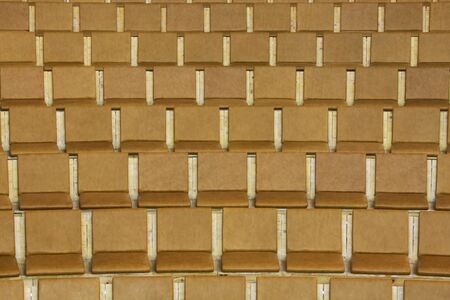 Auditorium chairs on row inside opera houseの写真素材