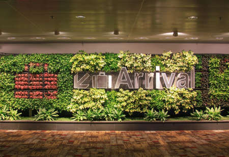 SINGAPORE - May 28, 2013: Illustrative editorial - Arrival sign in Singapore Changi Airport