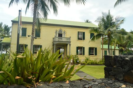 Kailua Kona Building, Big Island, Hawaii, USA.のeditorial素材