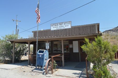 Post Office in Oatman on Route 66 . June 21, 2017. Oatman, Arizona, USA, EEUU.のeditorial素材