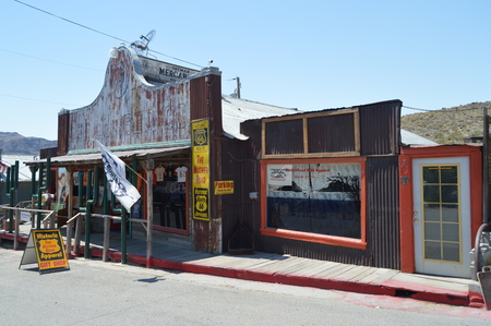 Oatman, Gift Shop On Route 66. Route 66 . June 21, 2017. Oatman, Arizona, USA, EEUU.のeditorial素材