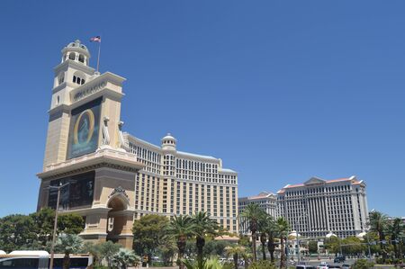 Hotels And Shops On The Las Vegas Strip June 26, 2017. Travel Holydays. Las Vegas Strip, Las Vegas Nevada USA EEUU.のeditorial素材
