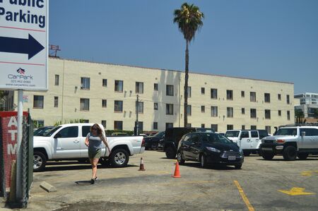Las Palmas Hotel Here I Filmed Pretty Woman Very Close To The Walk Of Fame In Hollywood Boluvedard. July 7, 2017. Hollywood Los Angeles California. USA. EEUUのeditorial素材