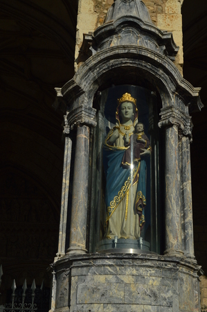 Blanca Virgin Patron Saint of Vitoria. Architecture, Art, History, Travel.2015. Vitoria, Alava, Basque Country. Spain.の写真素材