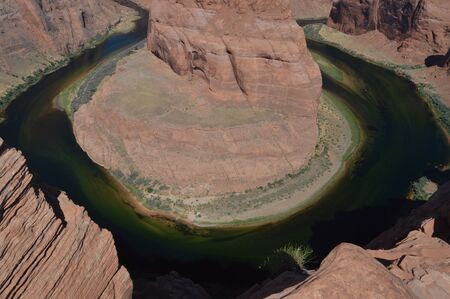 Horse Shoe Bend. Colorado River. Geology. June 24, 2017. Utah. EEUU. USA.