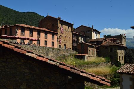 Picturesque Buildings In The Villa De Potes. Nature, Architecture, History, Travel. July 30,...
