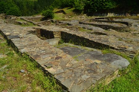 Asentamient Of The Bronze Age. It was a commercial port in the Roman era, called Castro Of The Castros In Taramundi, Asturias, Spain. Architecture, History, Travel. August 2, 2018のeditorial素材