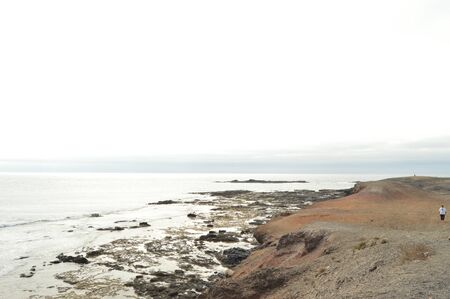 Rocky Bay At Punta Jandia. July 3, 2013. Punta Jandia, Pajara, Fuerteventura, Canary Islands, Spain,...