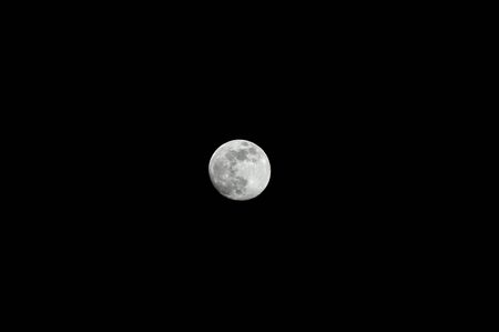 Magnificent Shot Of The Full Moon And Its Craters From Alcala De Henares. March 19, 2019. Alcala De...
