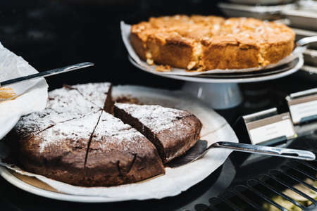 chocolate cake with cake palette