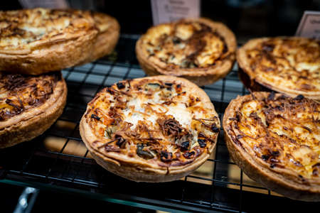 French Quiche cake on a buffetの写真素材