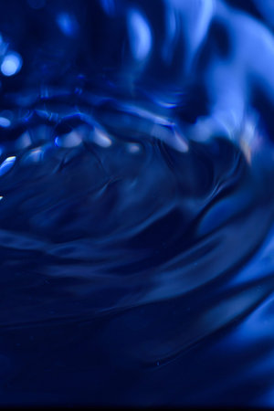 294.Dynamic Dark Blue Fluid Motionの写真素材