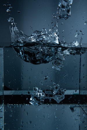 12.High-Speed Water Splash Captured in a Glass