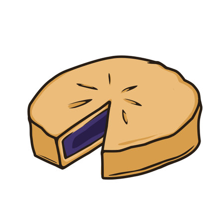 vector illustration of an pieのイラスト素材