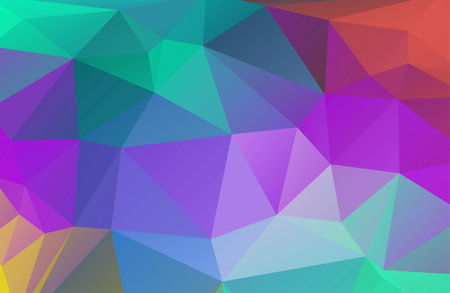Abstract Colorful Low Poly Background