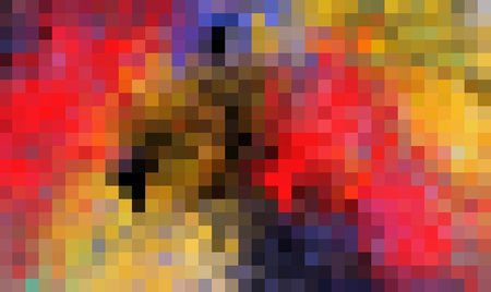 Abstract background of red, yellow and black squares. Vector illustration.の写真素材