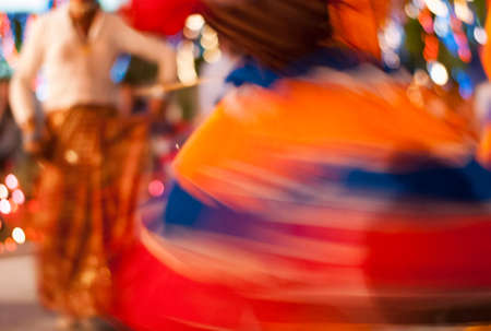 Kumauni chholiya(choliya) dancers performing (in motion) in an Indian wedding : Folk dance from Uttarakhandの写真素材